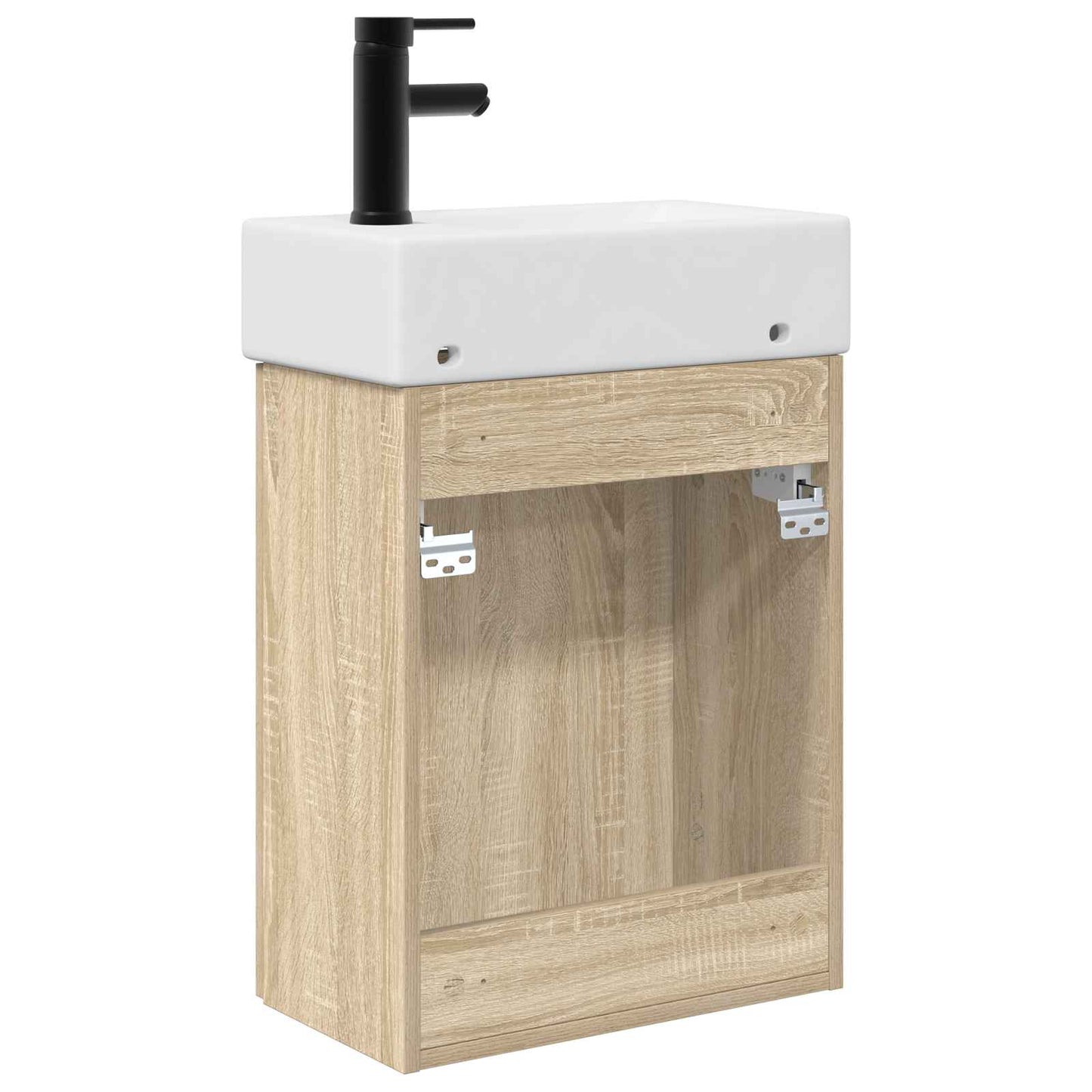 Bathroom Vanity Unit with Tap Sonoma Oak 45.5 x 22.5 x 84 cm