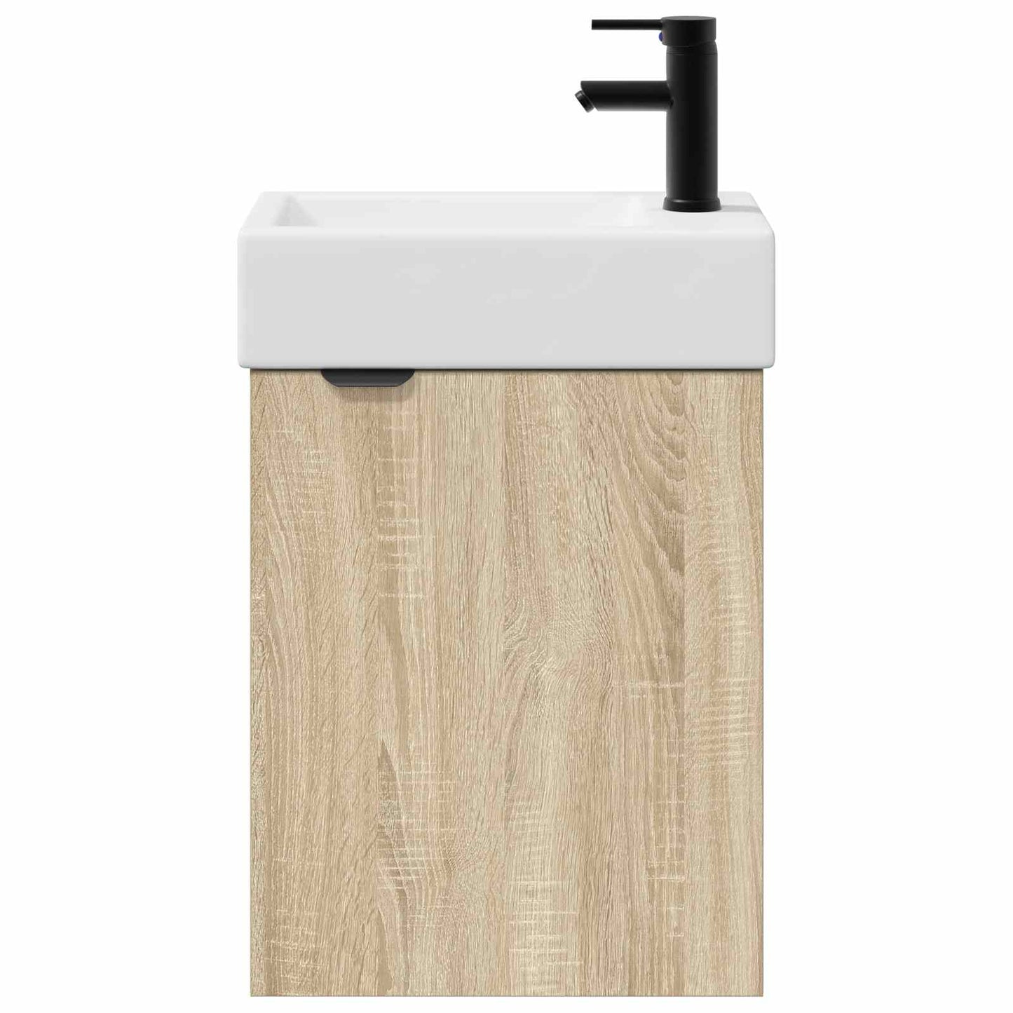 Bathroom Vanity Unit with Tap Sonoma Oak 45.5 x 22.5 x 84 cm