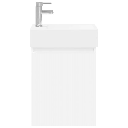 Bathroom Vanity Unit with Tap White 45.5 x 22.5 x 84 cm