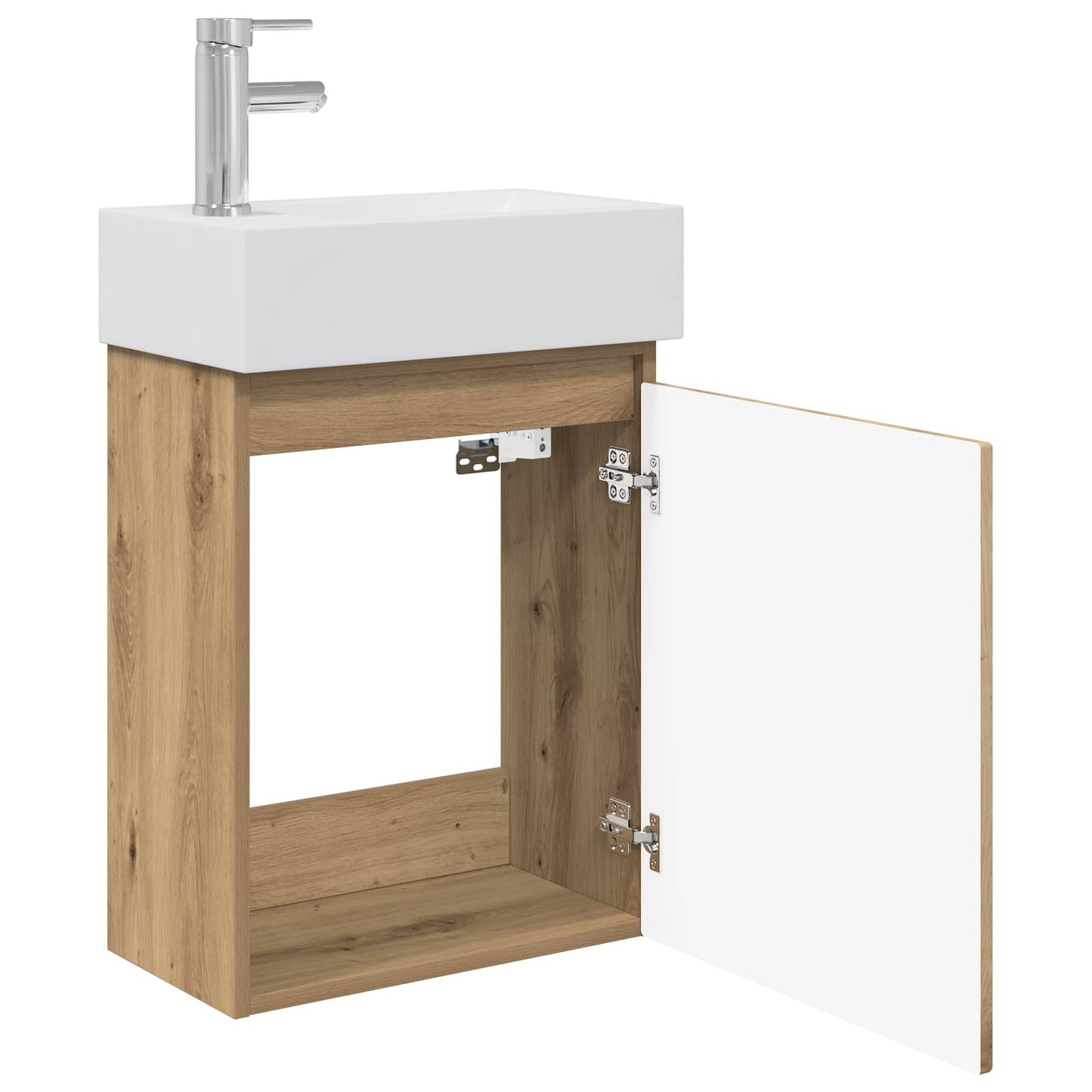 Bathroom Vanity Unit with Tap Artisan Oak 45.5 x 22.5 x 84 cm