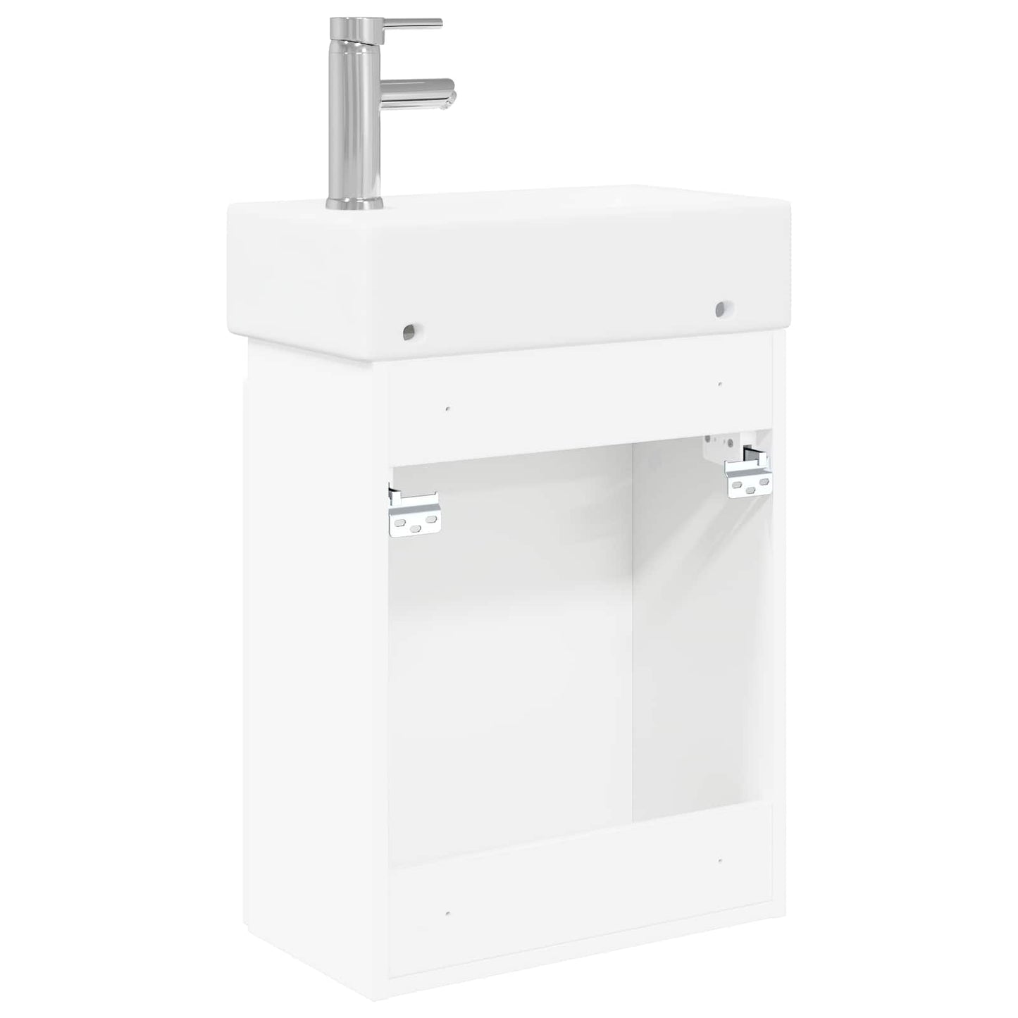 Bathroom Vanity Unit with Tap White 45.5 x 22.5 x 84 cm