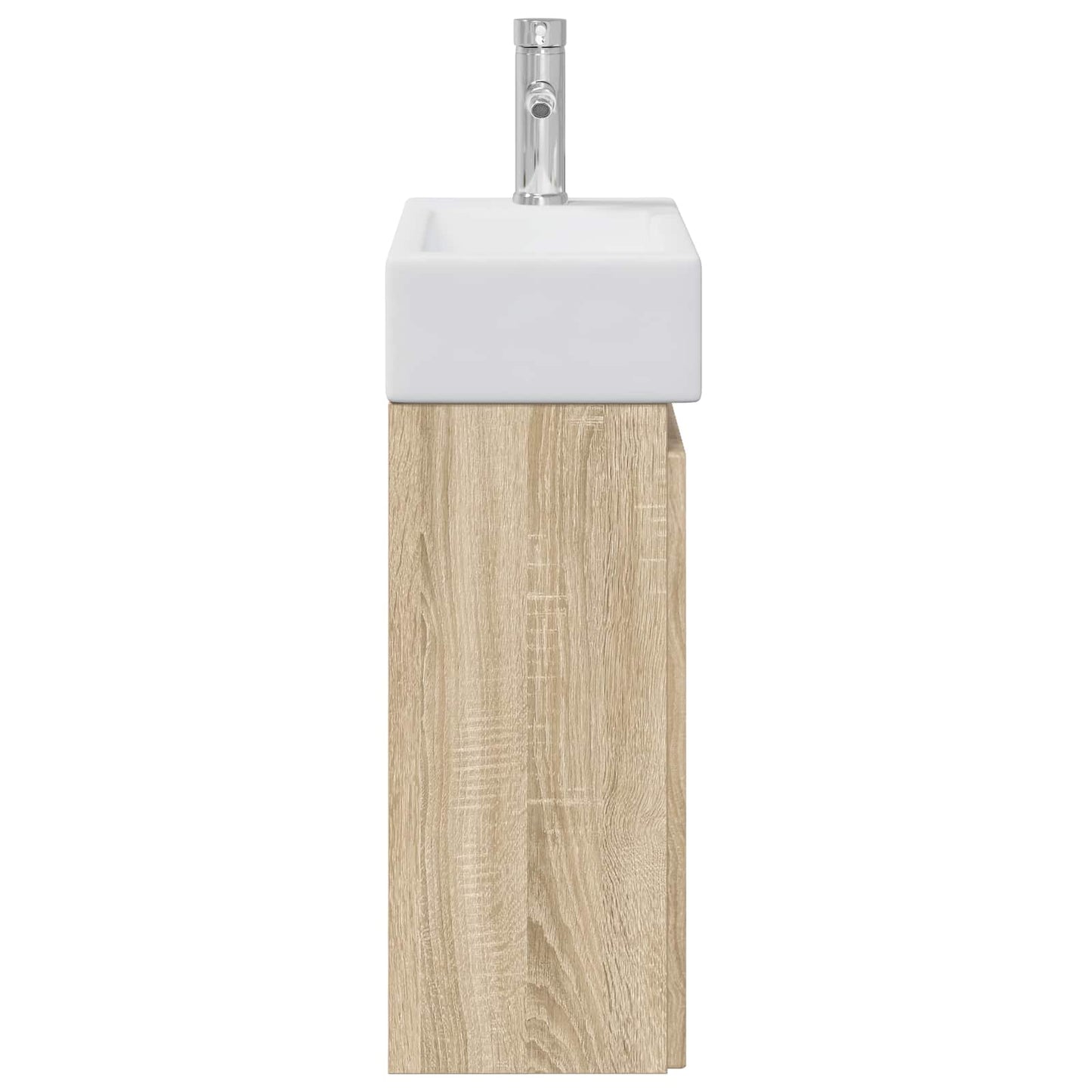 Bathroom Vanity Unit with Tap Sonoma Oak 45.5 x 22.5 x 84 cm