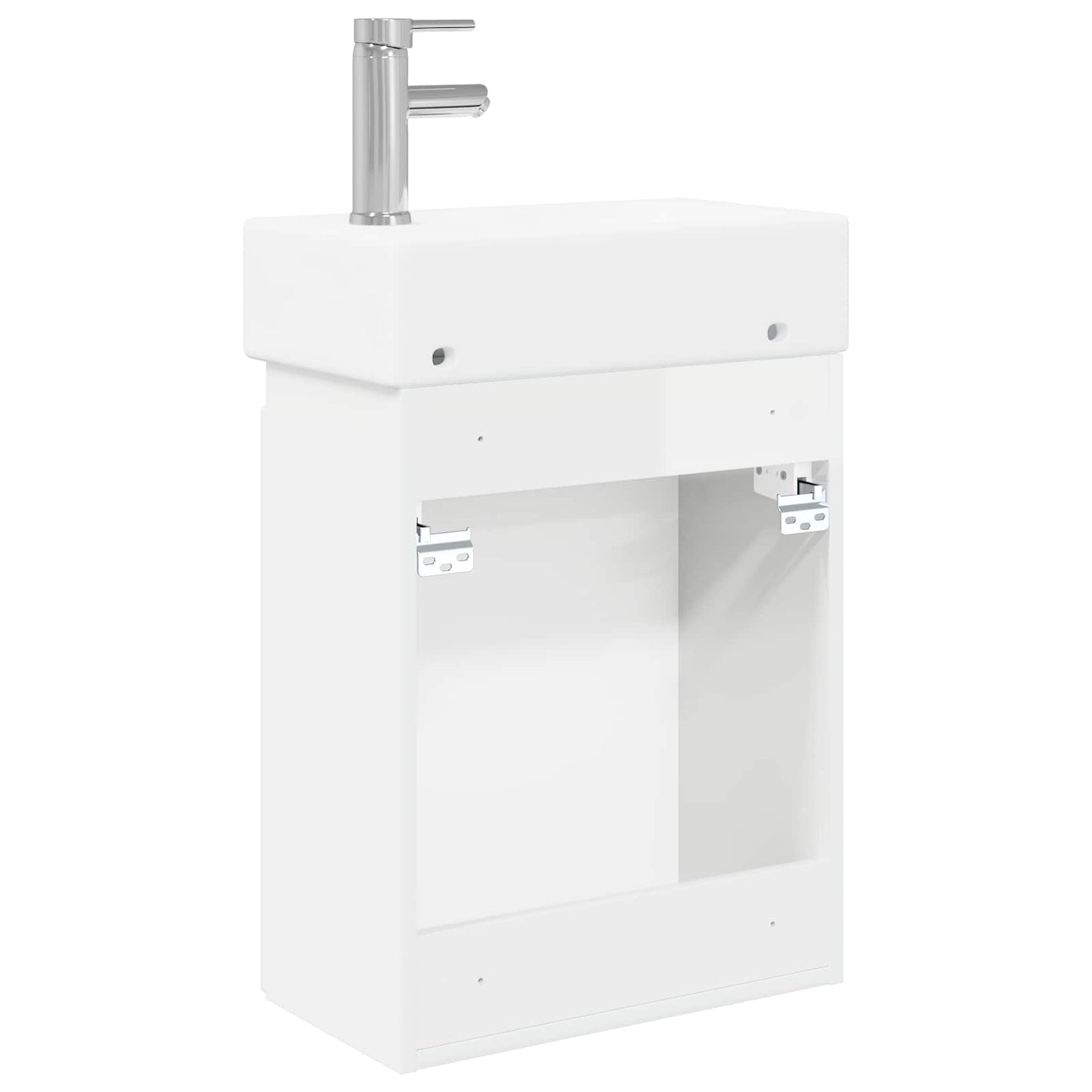 Bathroom Vanity Unit with Tap High Gloss White
