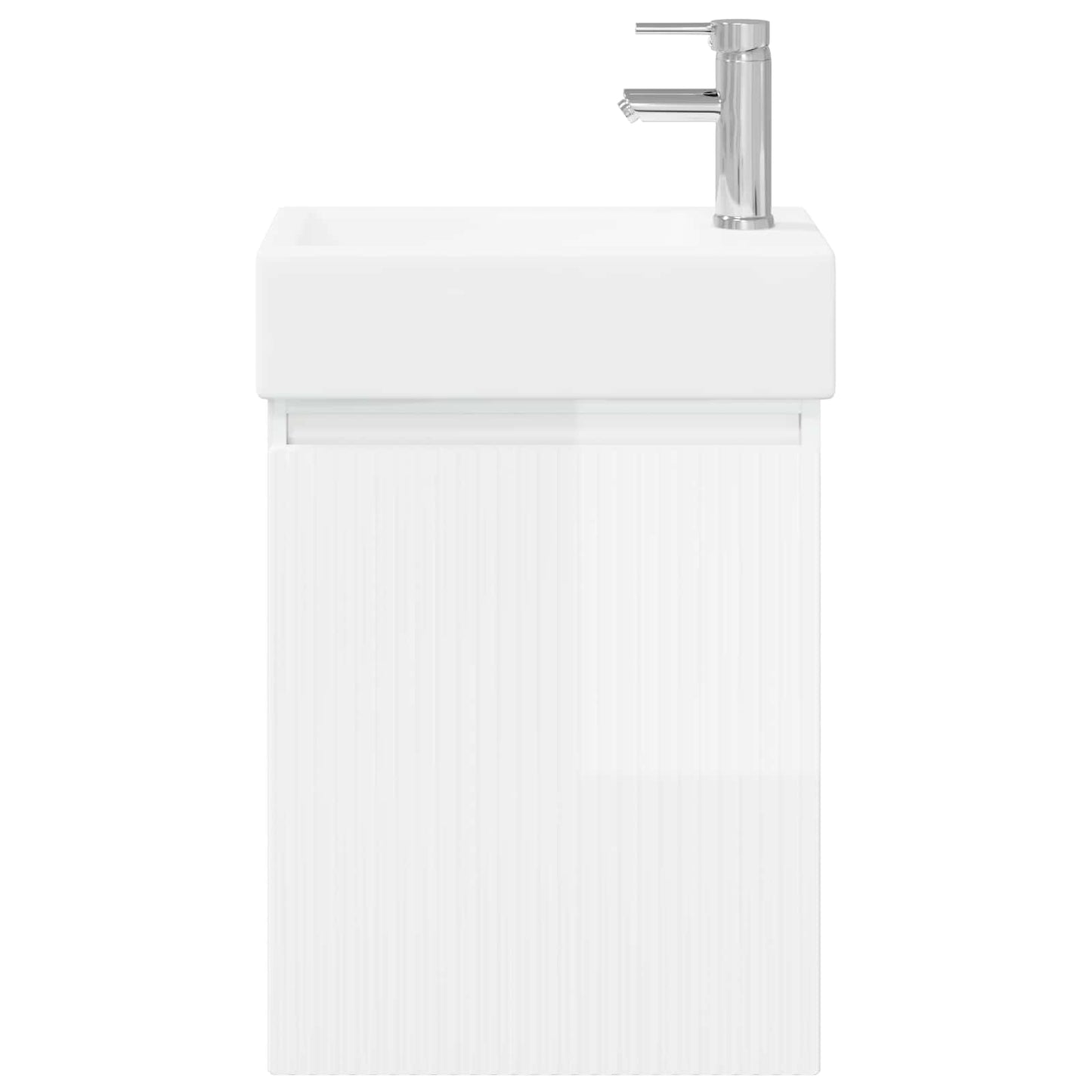 Bathroom Vanity Unit with Tap High Gloss White