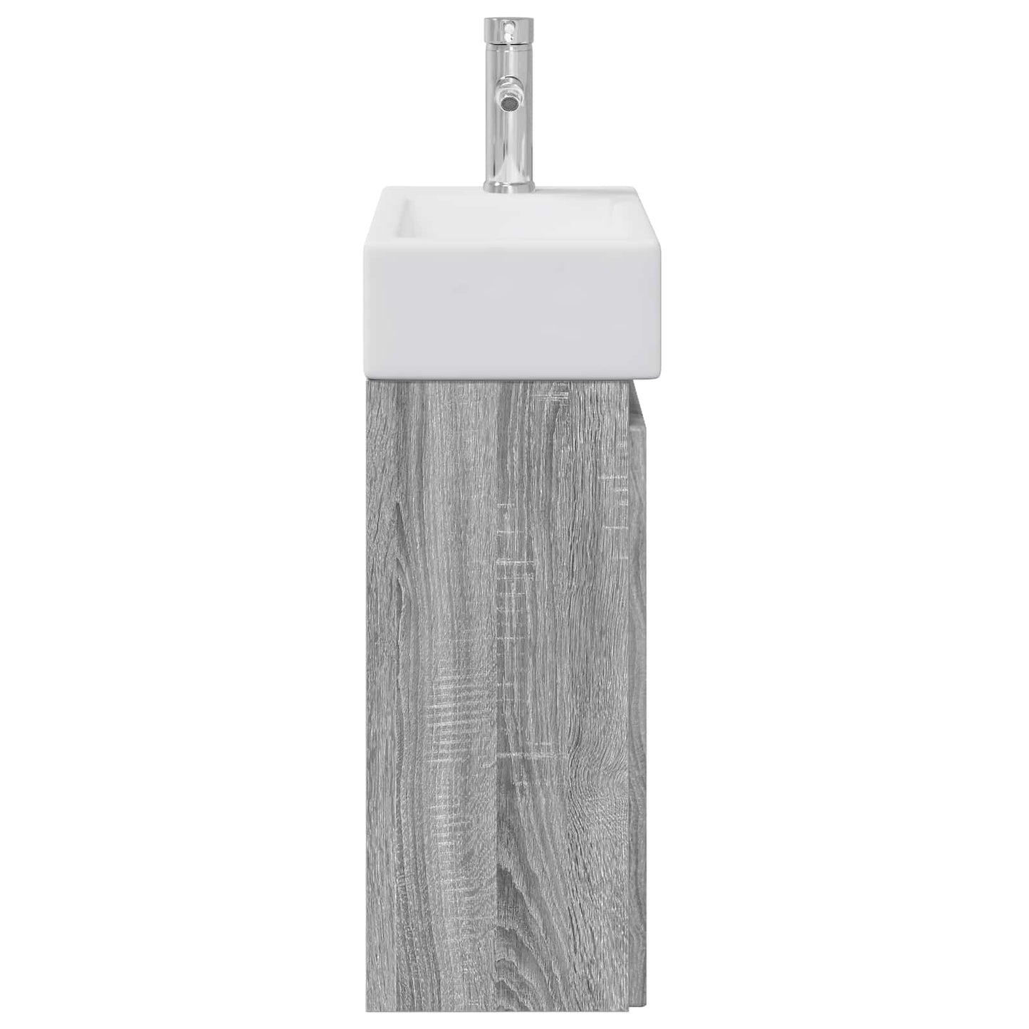 Bathroom Vanity Unit with Tap Grey Sonoma 45.5 x 22.5 x 84 cm