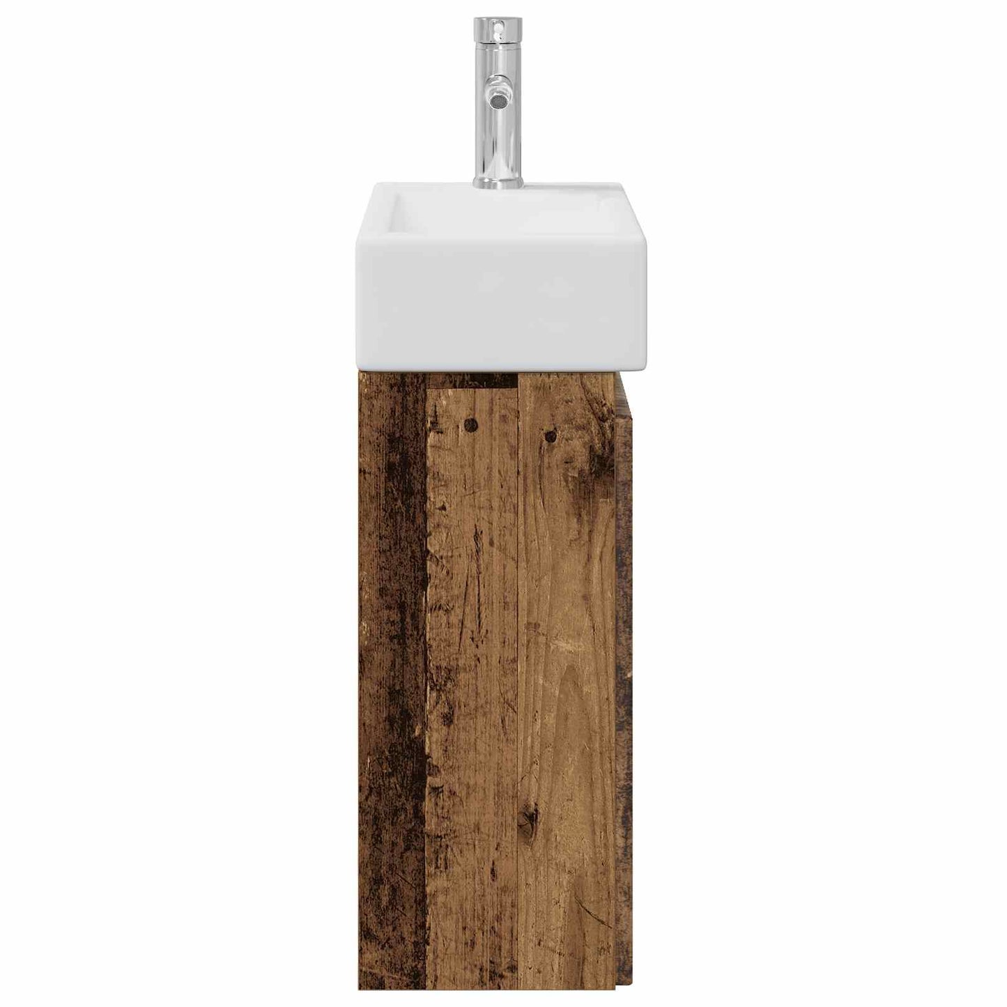 Bathroom Vanity Unit with Tap Old Wood 45.5 x 22.5 x 84 cm