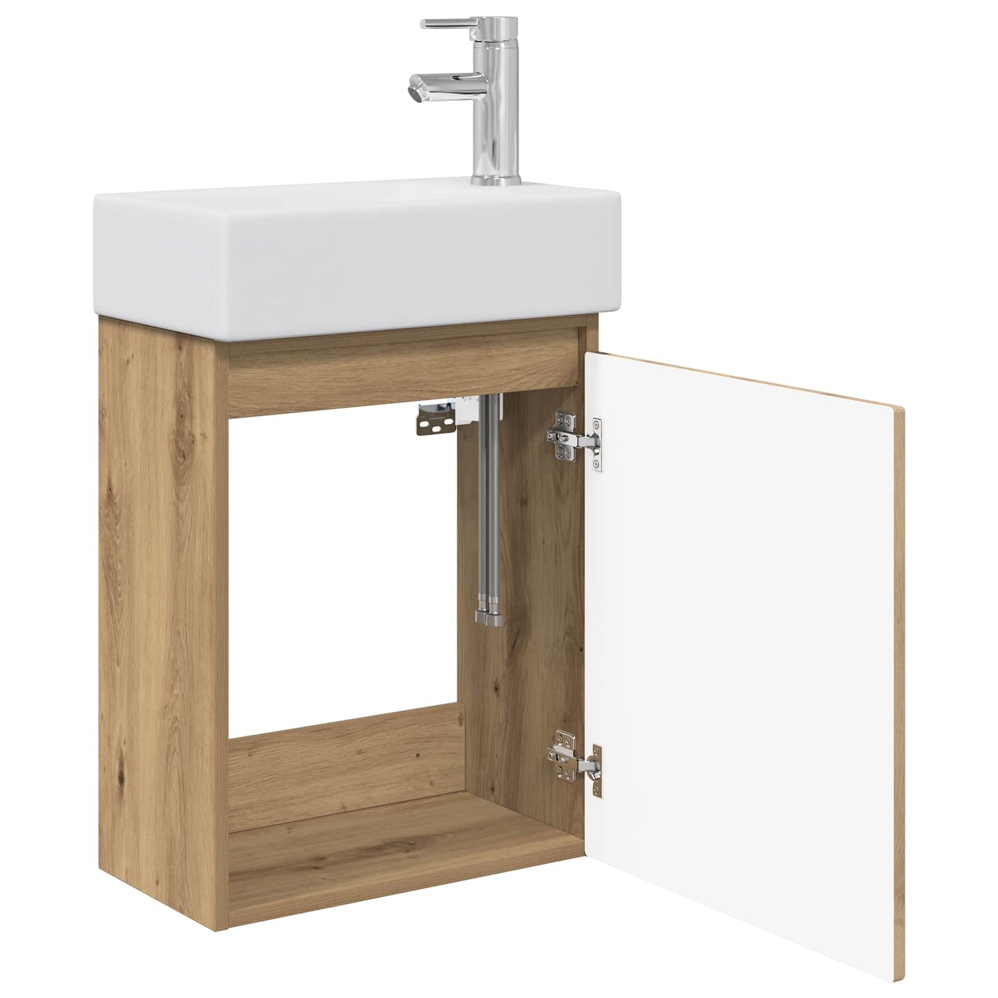 Bathroom Vanity Unit with Tap Artisan Oak 45.5 x 22.5 x 84 cm