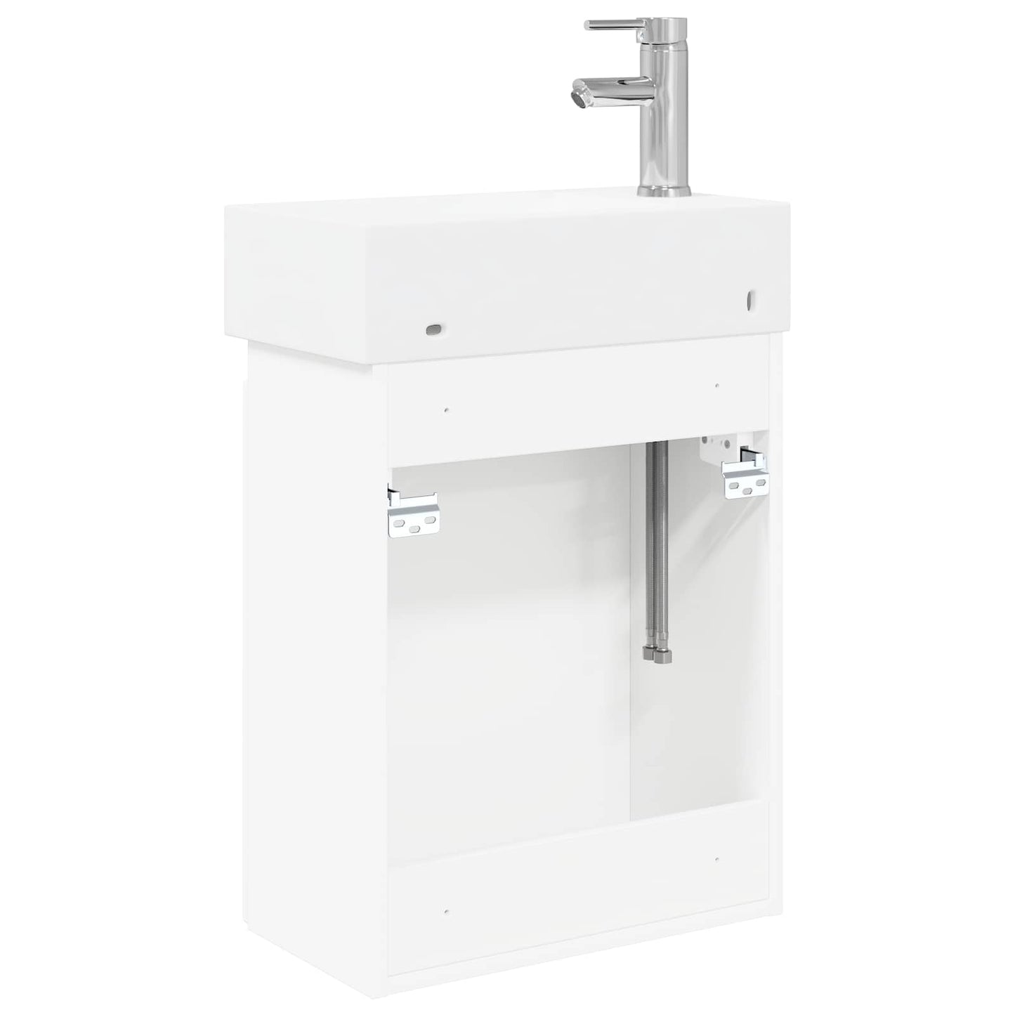 Bathroom Vanity Unit with Tap White 45.5 x 22.5 x 84 cm