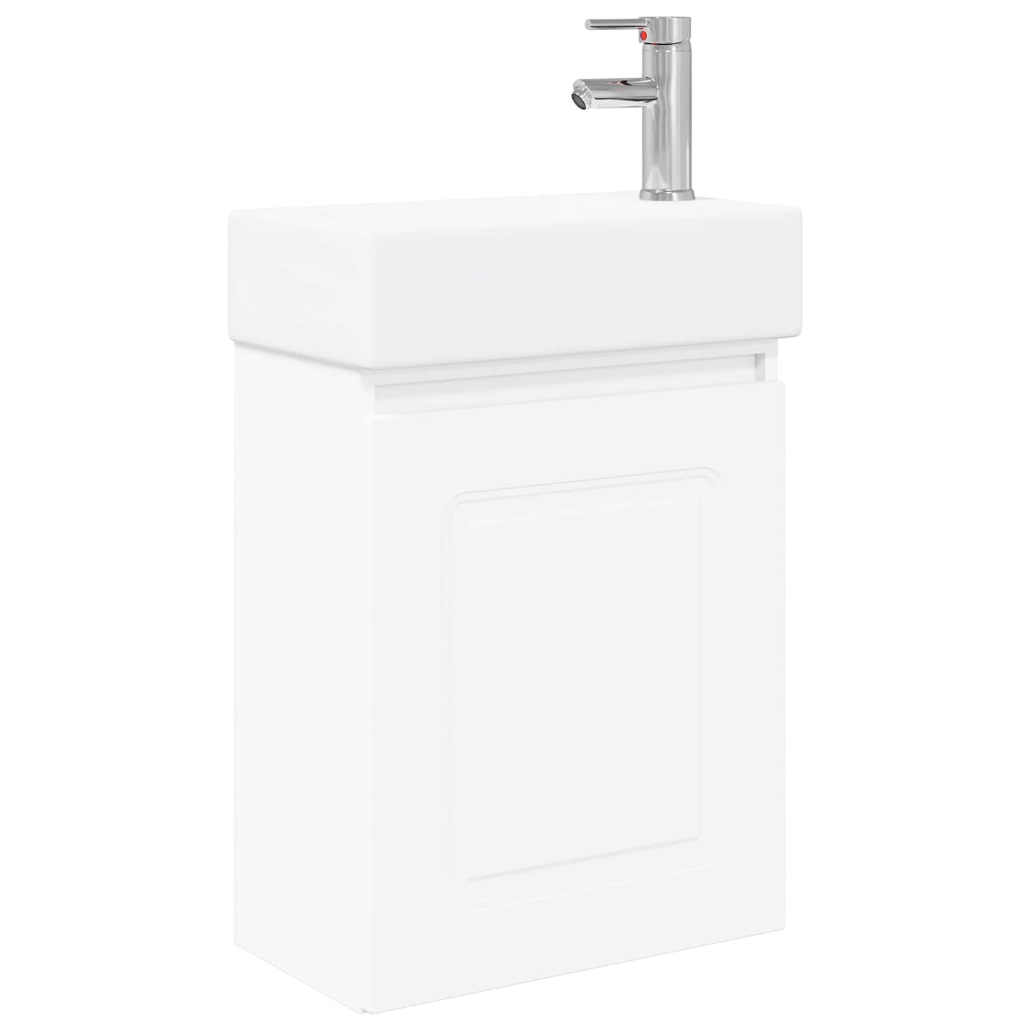 Bathroom Vanity Unit with Tap White 45.5 x 22.5 x 84 cm
