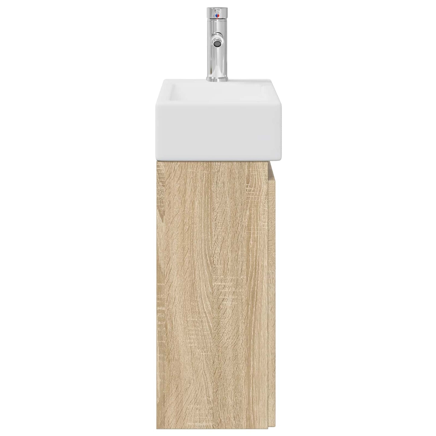 Bathroom Vanity Unit with Tap Sonoma Oak 45.5 x 22.5 x 84 cm