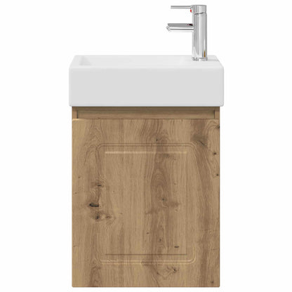 Bathroom Vanity Unit with Tap Artisan Oak 45.5 x 22.5 x 84 cm