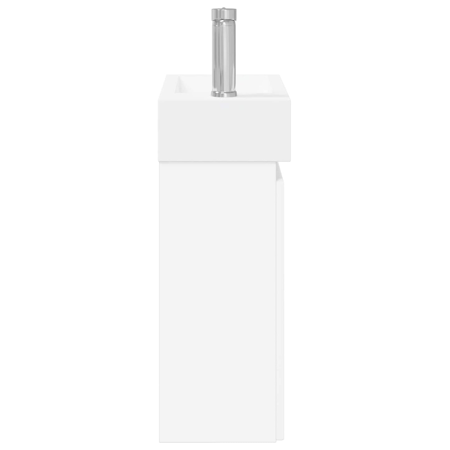 Bathroom Vanity Unit with Tap White 45.5 x 25.5 x 84 cm