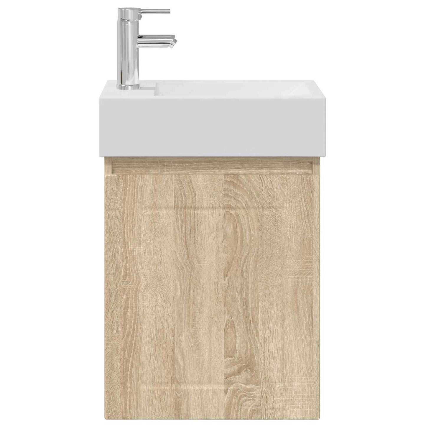 Bathroom Vanity Unit with Tap Sonoma Oak 45.5 x 25.5 x 84 cm