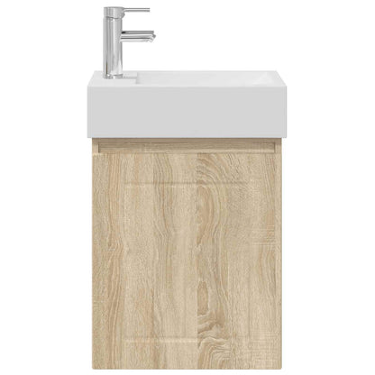 Bathroom Vanity Unit with Tap Sonoma Oak 45.5 x 25.5 x 84 cm