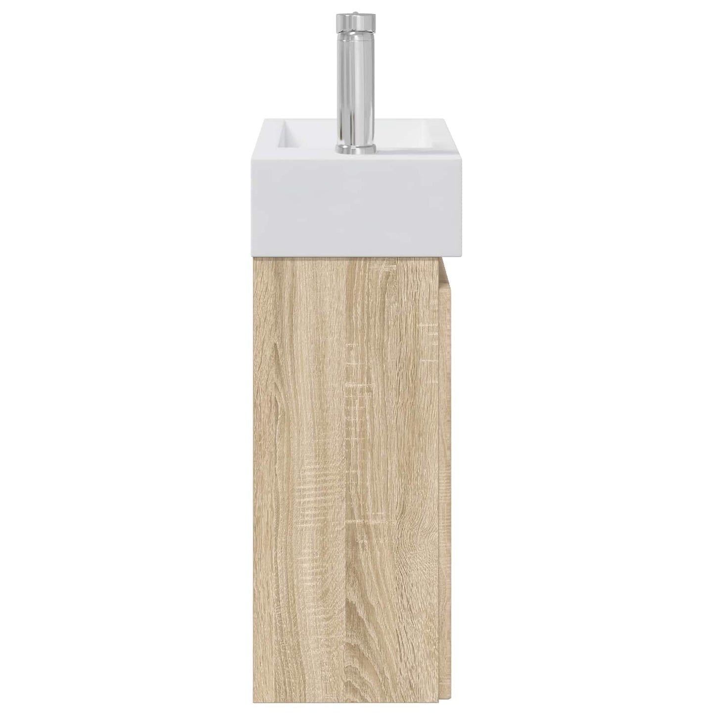 Bathroom Vanity Unit with Tap Sonoma Oak 45.5 x 25.5 x 84 cm