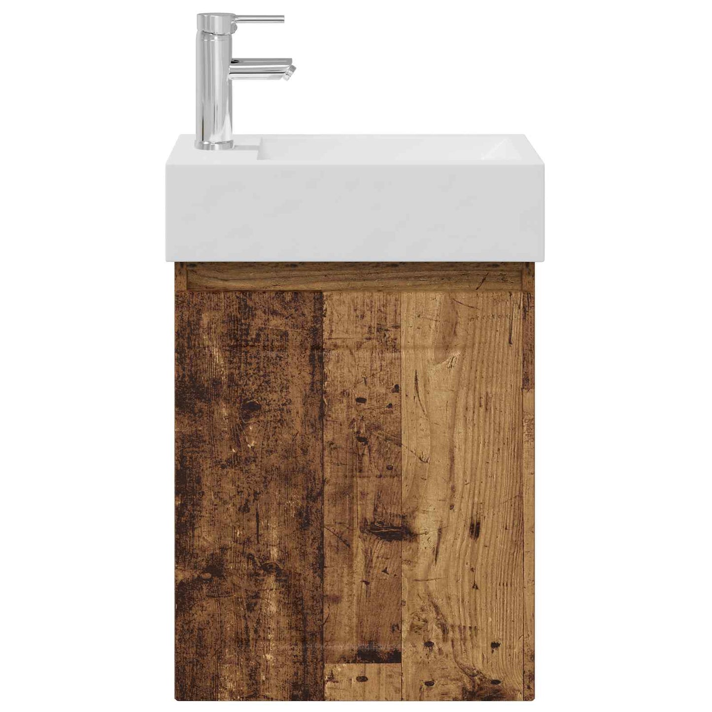 Bathroom Vanity Unit with Tap Old Wood 45.5 x 25.5 x 84 cm