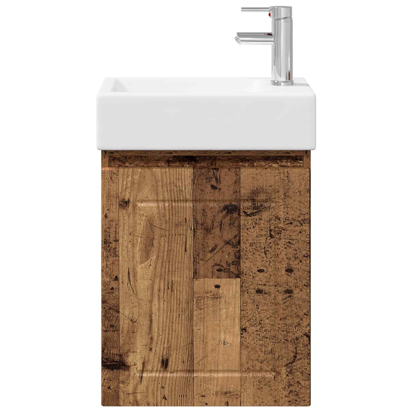 Bathroom Vanity Unit with Tap Old Wood 45.5 x 25.5 x 84 cm
