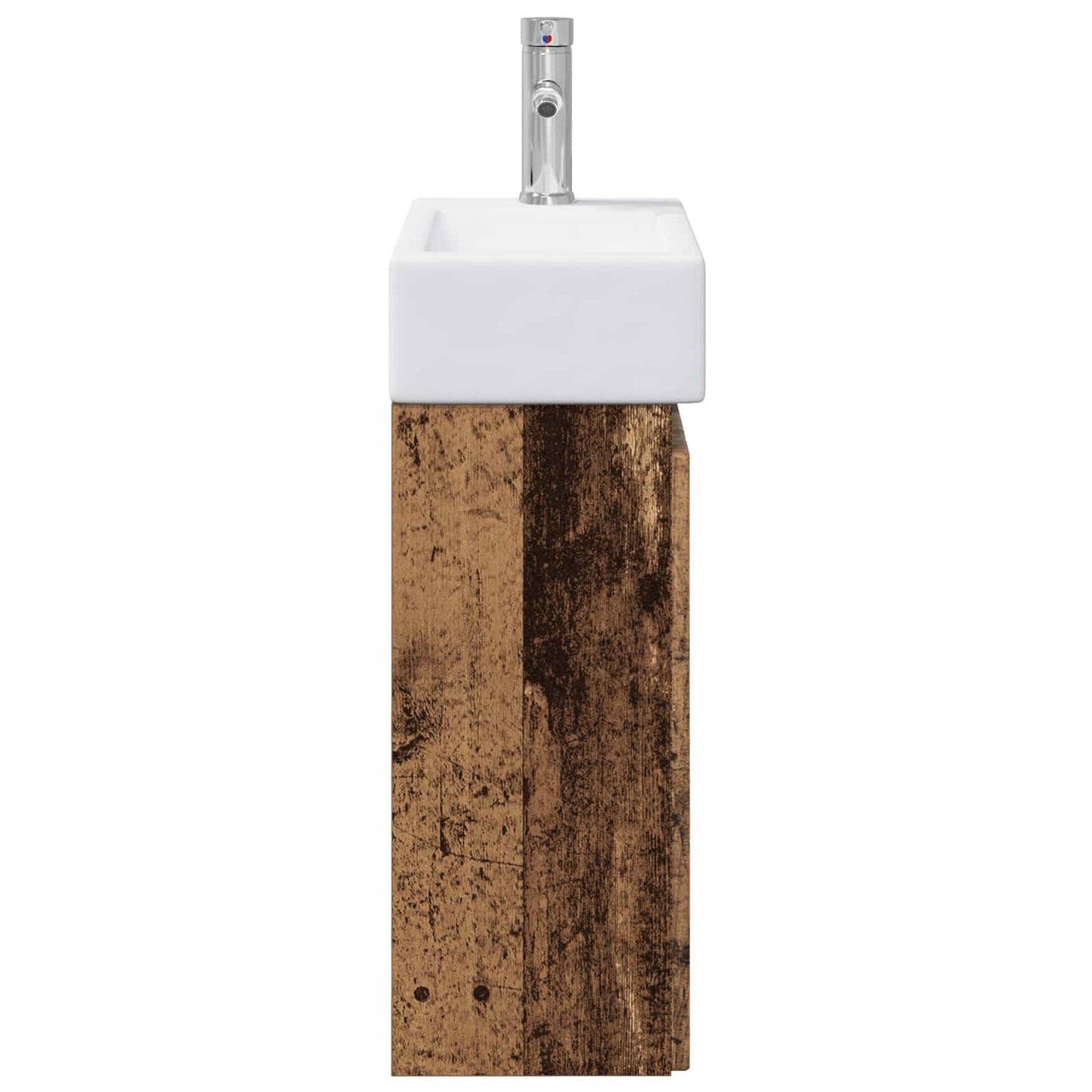 Bathroom Vanity Unit with Tap Old Wood 45.5 x 25.5 x 84 cm