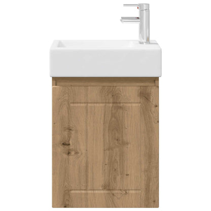 Bathroom Vanity Unit with Tap Artisan Oak 45.5 x 25.5 x 84 cm