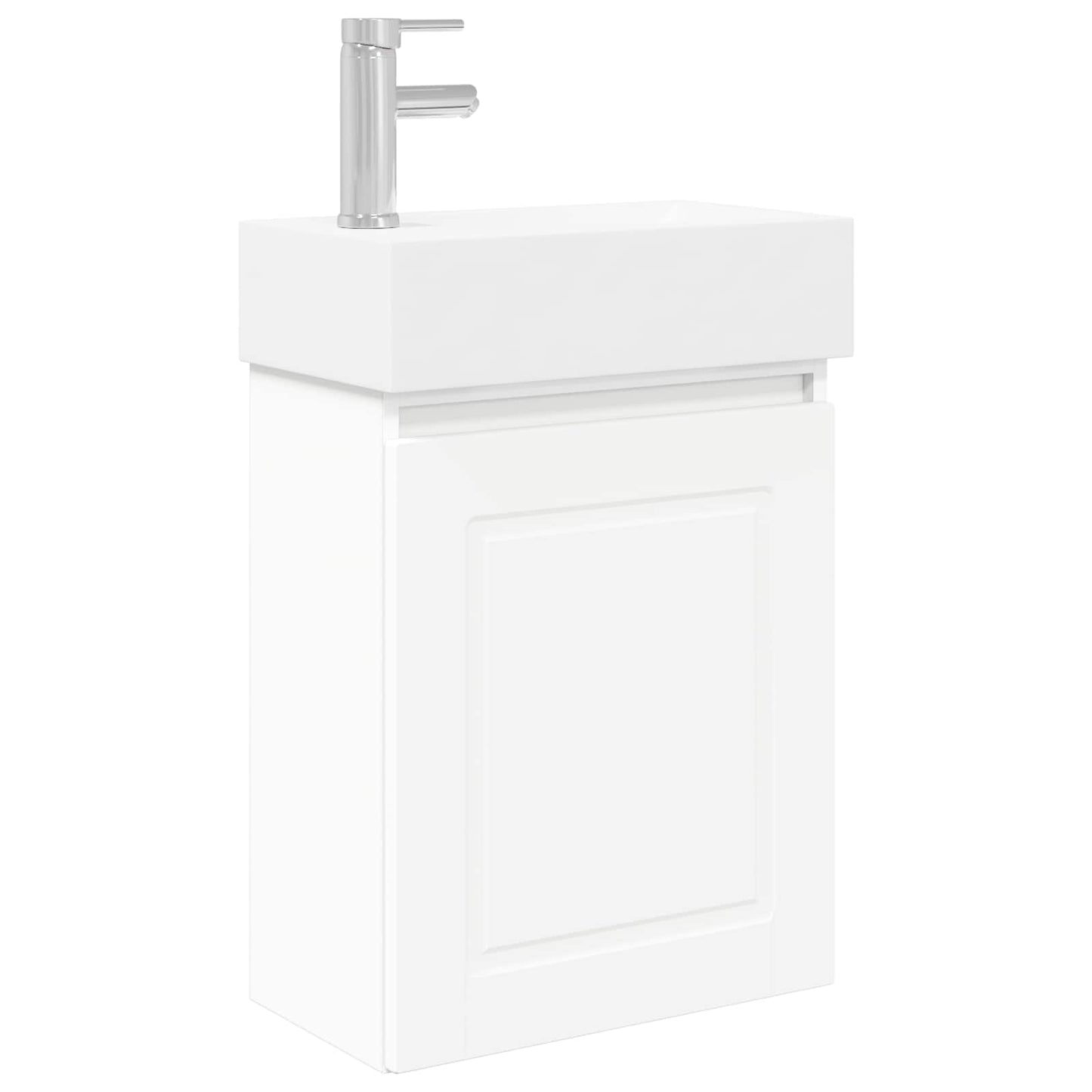 Bathroom Vanity Unit with Tap White 45.5 x 22.5 x 84 cm