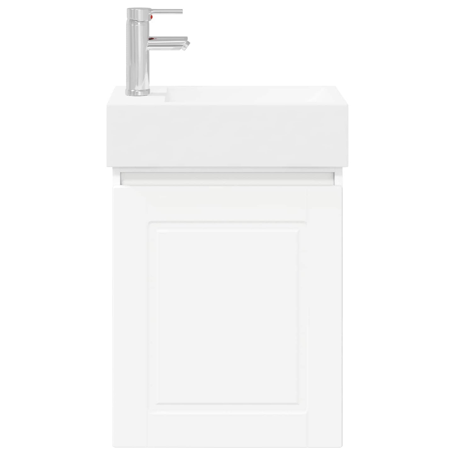 Bathroom Vanity Unit with Tap White 45.5 x 22.5 x 84 cm