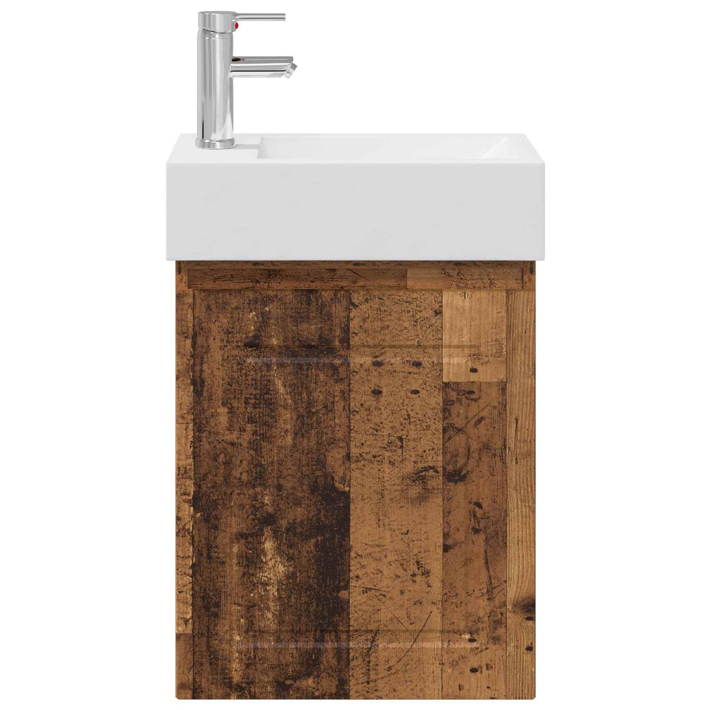 Bathroom Vanity Unit with Tap Old Wood 45.5 x 22.5 x 84 cm