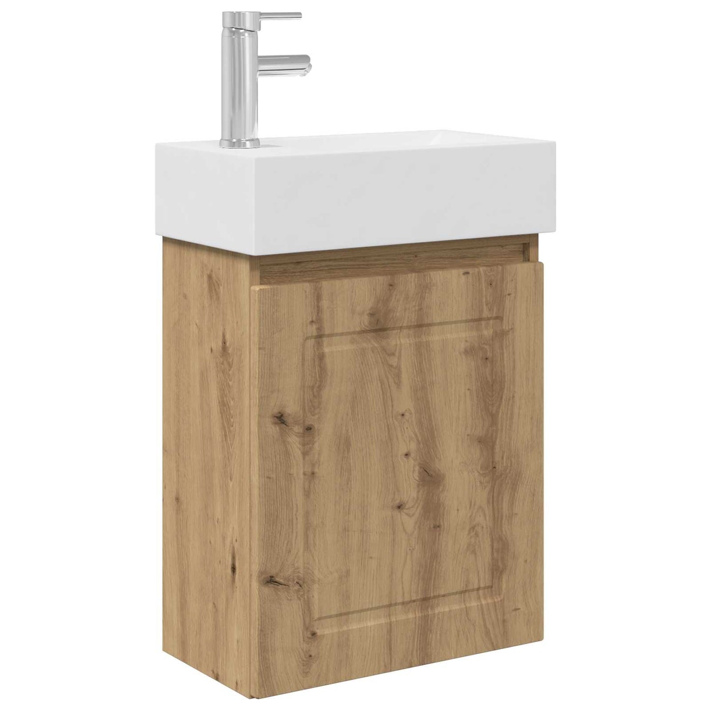 Bathroom Vanity Unit with Tap Artisan Oak 45.5 x 22.5 x 84 cm