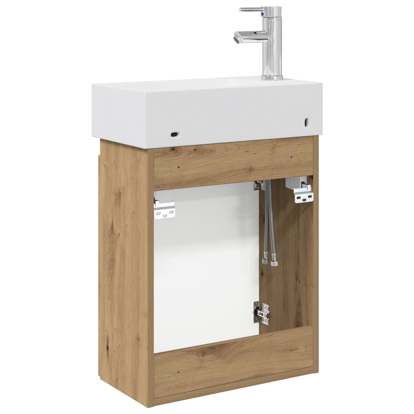 Bathroom Vanity Unit with Tap Artisan Oak 45.5 x 22.5 x 84 cm