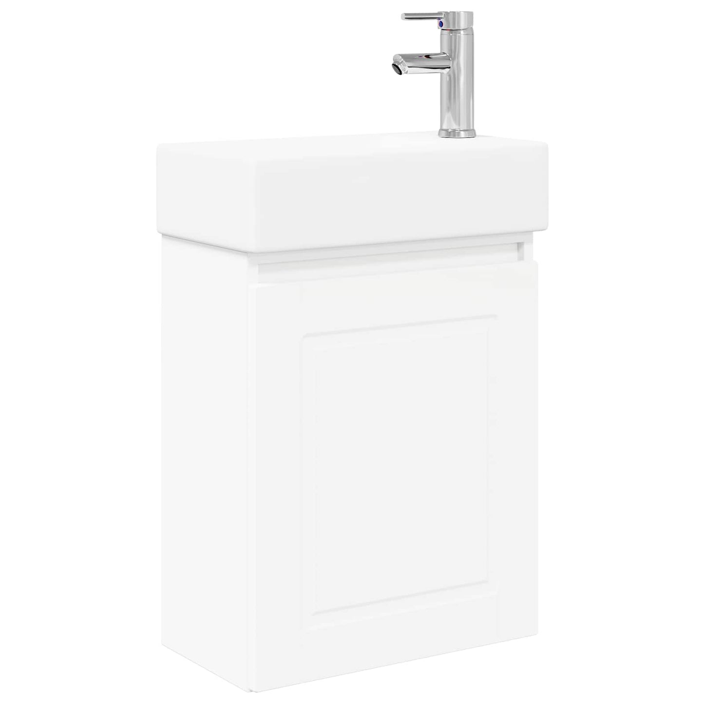 Bathroom Vanity Unit with Tap White 45.5 x 22.5 x 84 cm