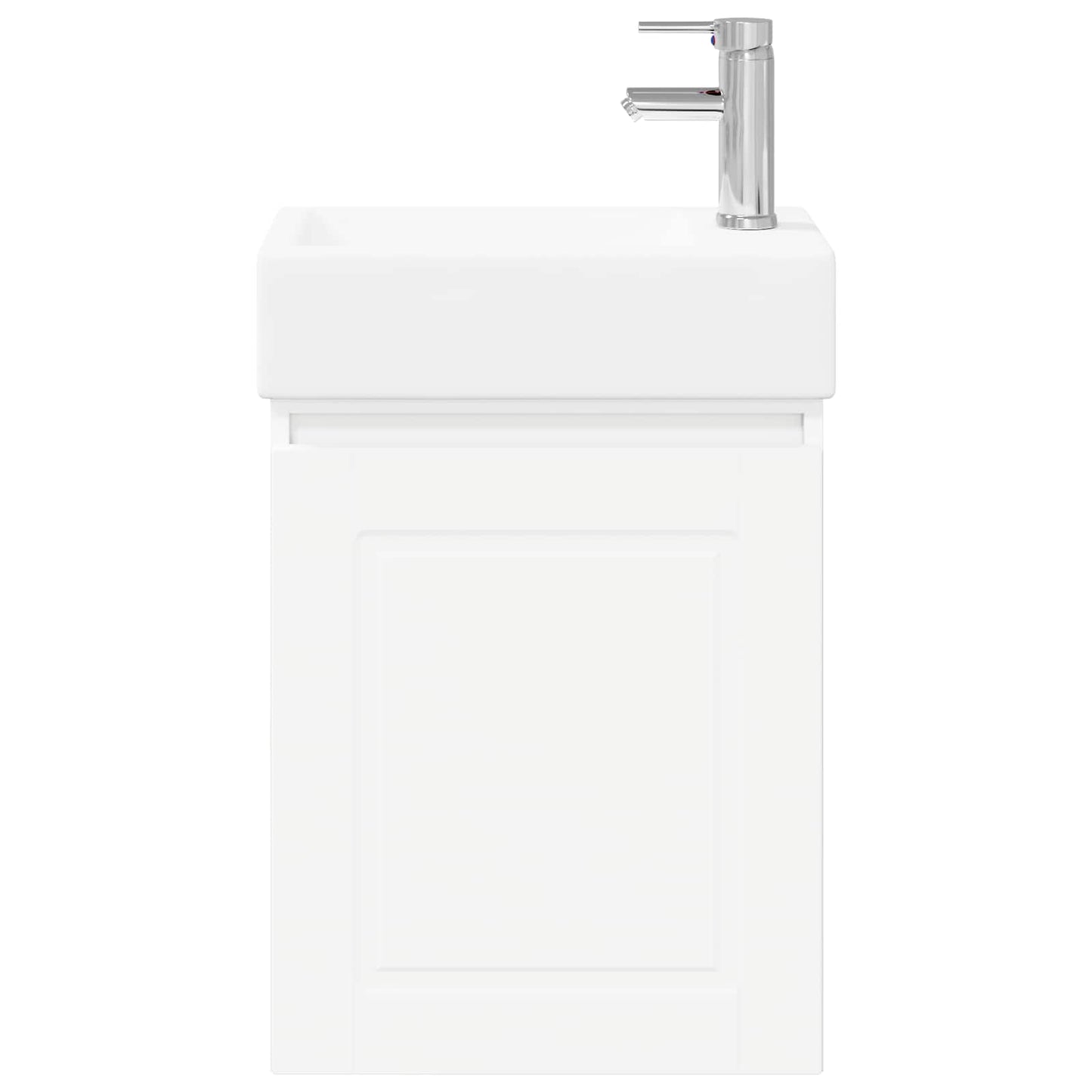 Bathroom Vanity Unit with Tap White 45.5 x 22.5 x 84 cm