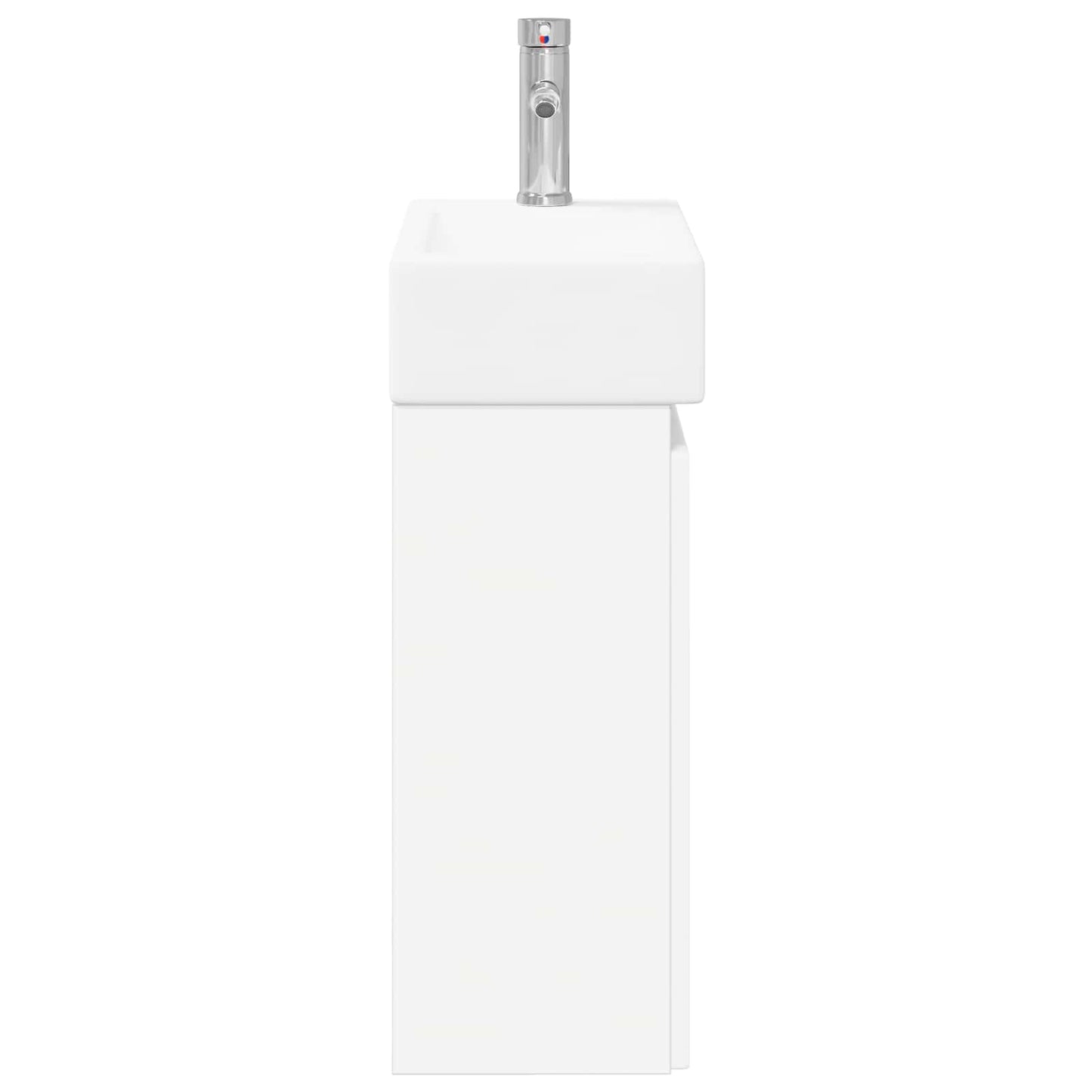 Bathroom Vanity Unit with Tap White 45.5 x 22.5 x 84 cm