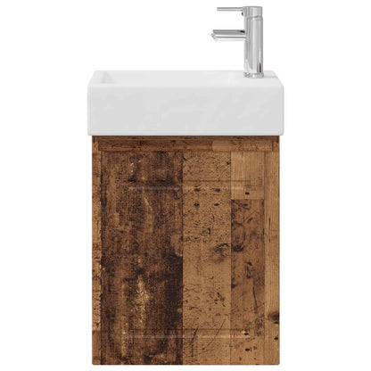 Bathroom Vanity Unit with Tap Old Wood 45.5 x 22.5 x 84 cm