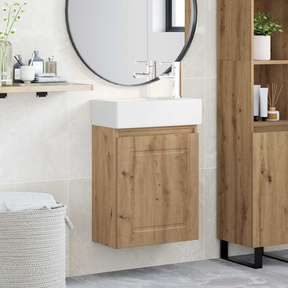 Bathroom Vanity Unit with Tap Artisan Oak 45.5 x 22.5 x 84 cm