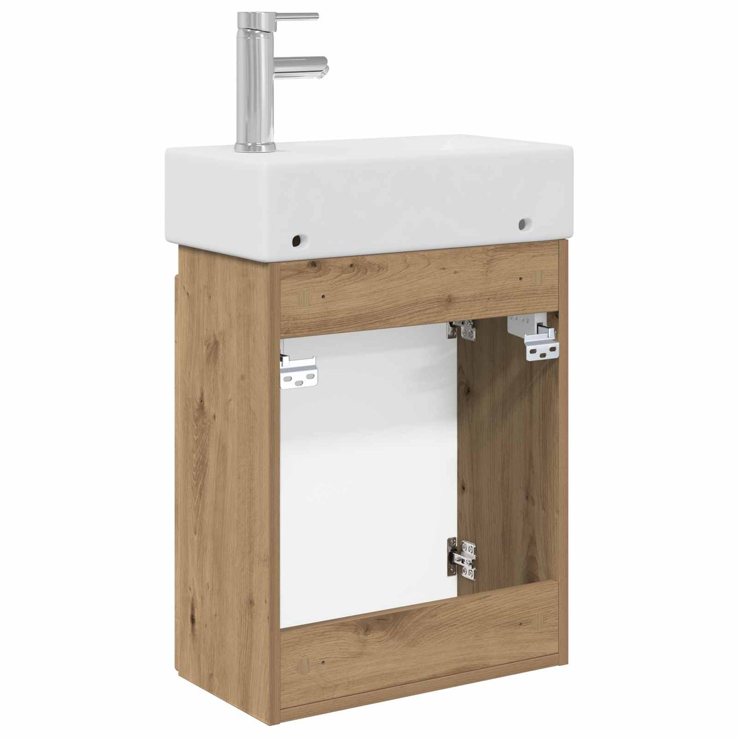 Bathroom Vanity Unit with Tap Artisan Oak 45.5 x 22.5 x 84 cm
