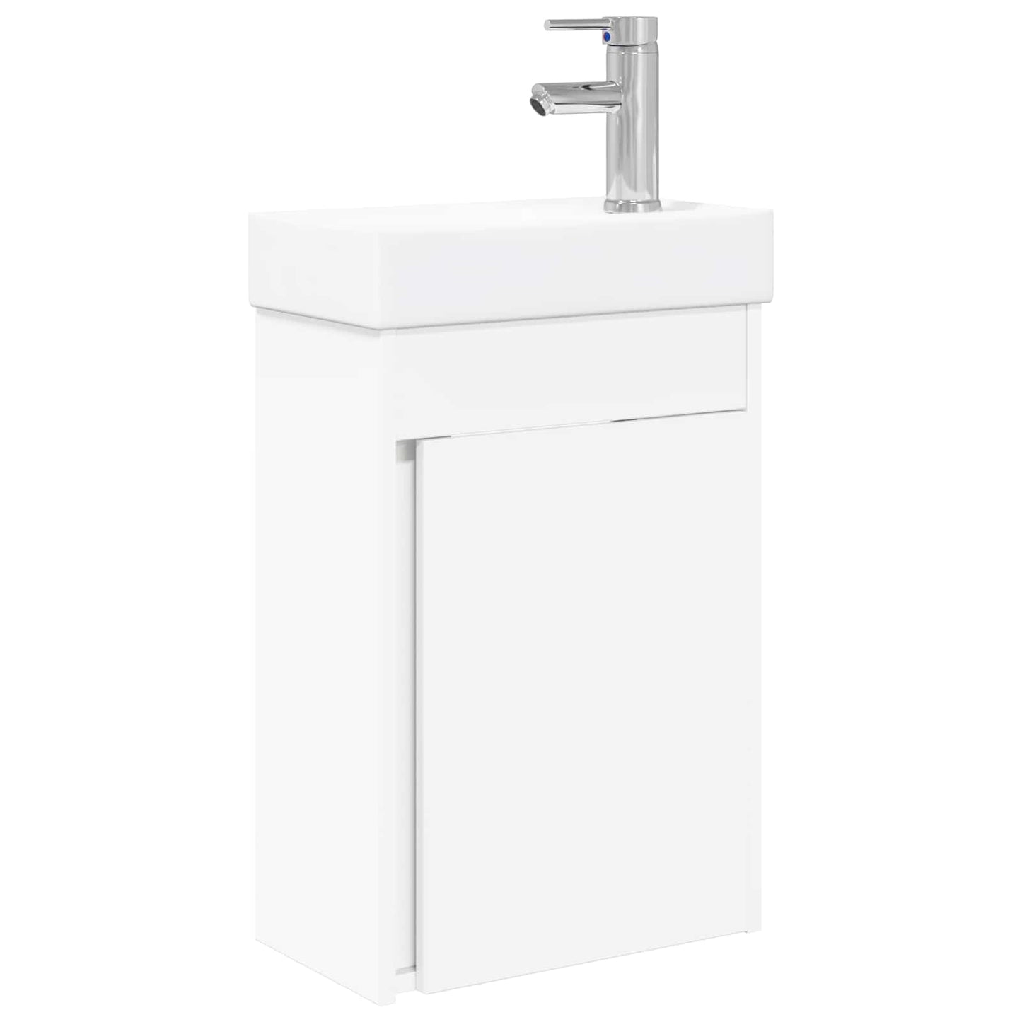 Bathroom Vanity Unit with Tap White 40.5 x 22.5 x 62 cm