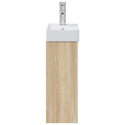 Bathroom Vanity Unit with Tap Sonoma Oak 40.5 x 22.5 x 62 cm