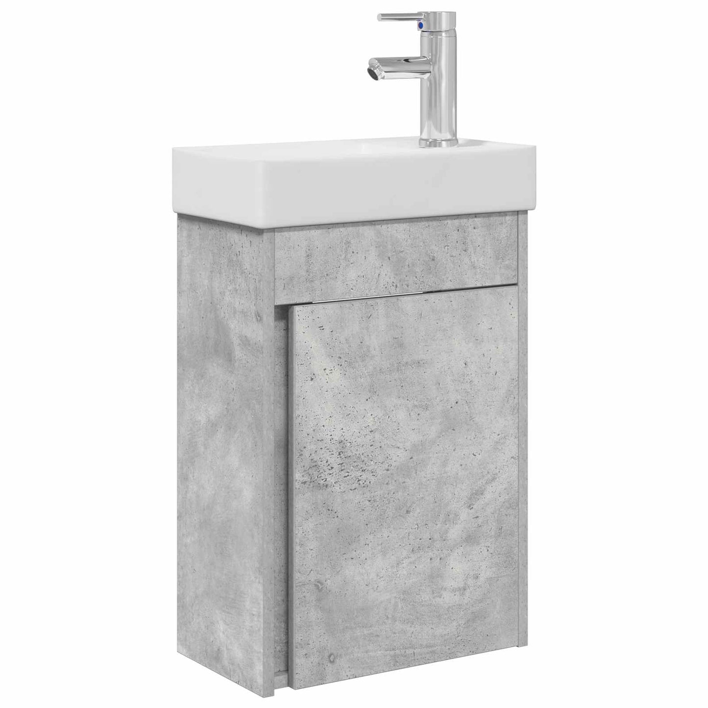 Bathroom Vanity Unit with Tap Concrete Grey 40.5 x 22.5 x 62 cm