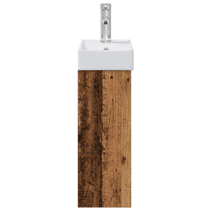 Bathroom Vanity Unit with Tap Old Wood 40.5 x 22.5 x 62 cm