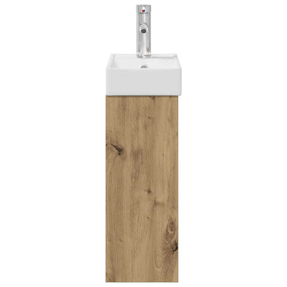 Bathroom Vanity Unit with Tap Artisan Oak 40.5 x 22.5 x 62 cm