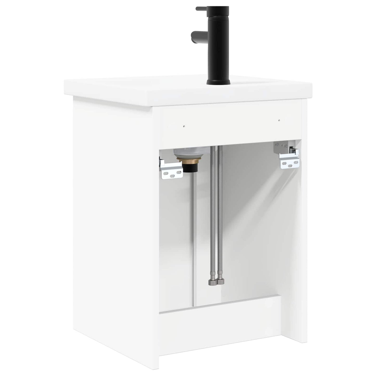Bathroom Vanity Unit with Tap White 42 x 40 x 74.5 cm