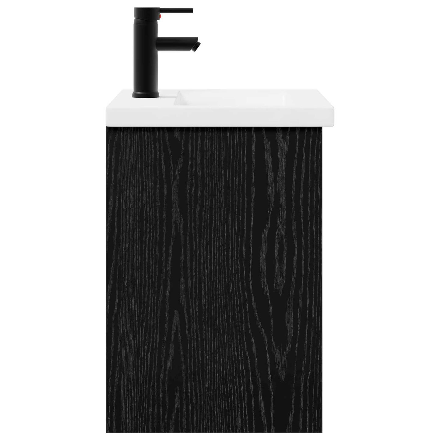 Bathroom Vanity Unit with Tap Black Oak 42 x 40 x 74.5 cm