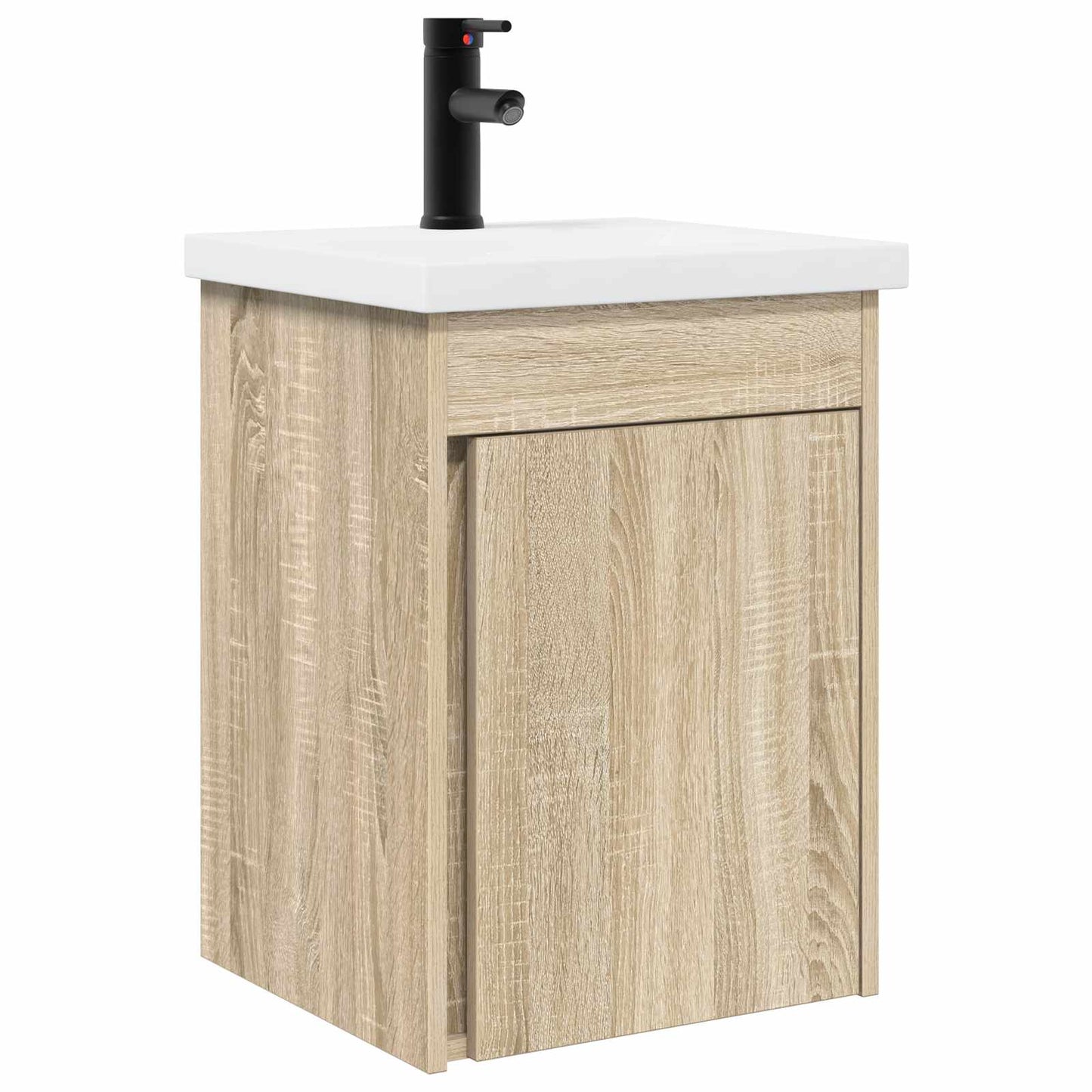 Bathroom Vanity Unit with Tap Sonoma Oak 42 x 40 x 74.5 cm