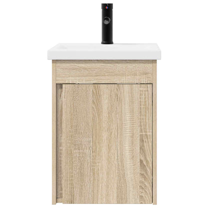 Bathroom Vanity Unit with Tap Sonoma Oak 42 x 40 x 74.5 cm
