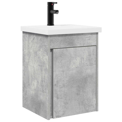 Bathroom Vanity Unit with Tap Concrete Grey 42 x 40 x 74.5 cm