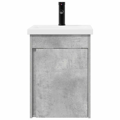 Bathroom Vanity Unit with Tap Concrete Grey 42 x 40 x 74.5 cm