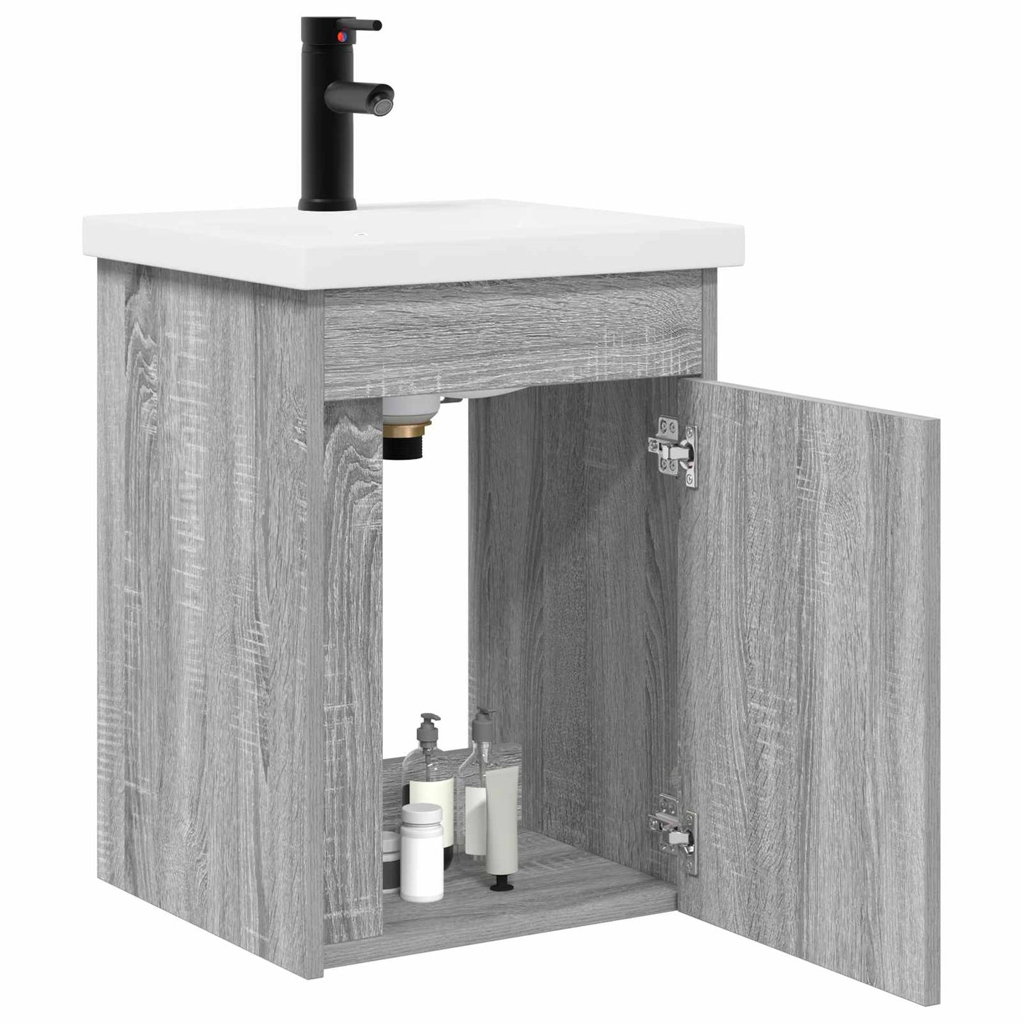 Bathroom Vanity Unit with Tap Grey Sonoma 42 x 40 x 74.5 cm