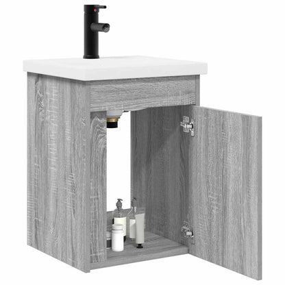 Bathroom Vanity Unit with Tap Grey Sonoma 42 x 40 x 74.5 cm