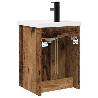 Bathroom Vanity Unit with Tap Old Wood 42 x 40 x 74.5 cm