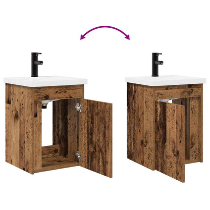 Bathroom Vanity Unit with Tap Old Wood 42 x 40 x 74.5 cm