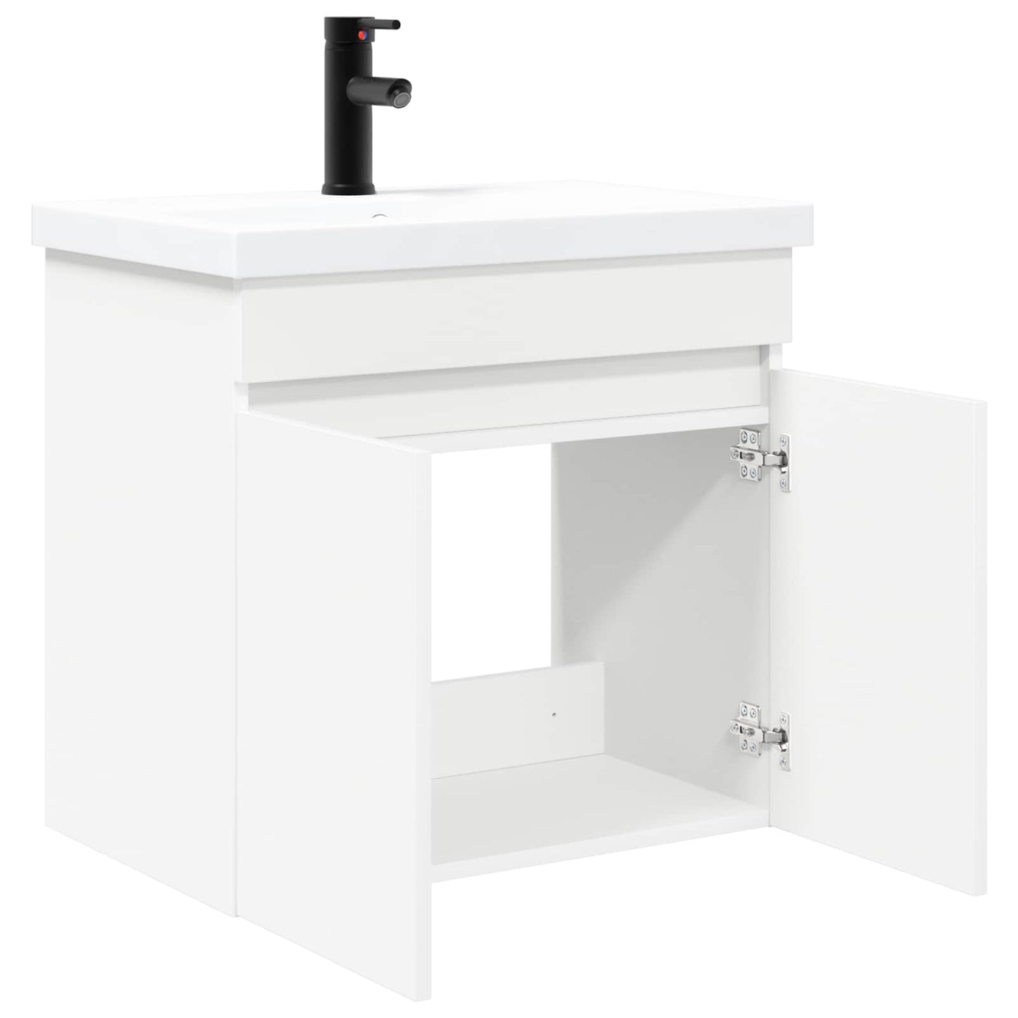 Bathroom Vanity Unit with Tap White 61 x 40 x 74.5 cm